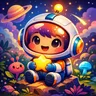 Abstract avatar design with vibrant colors and geometric shapes, suitable as a profile picture